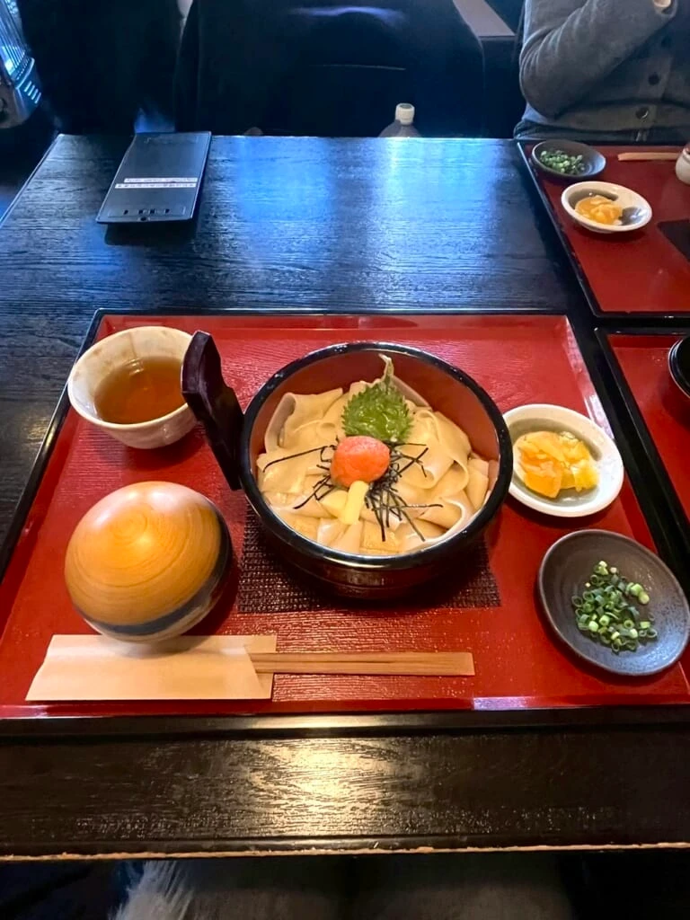 釜玉ひもかわ明太子バター
