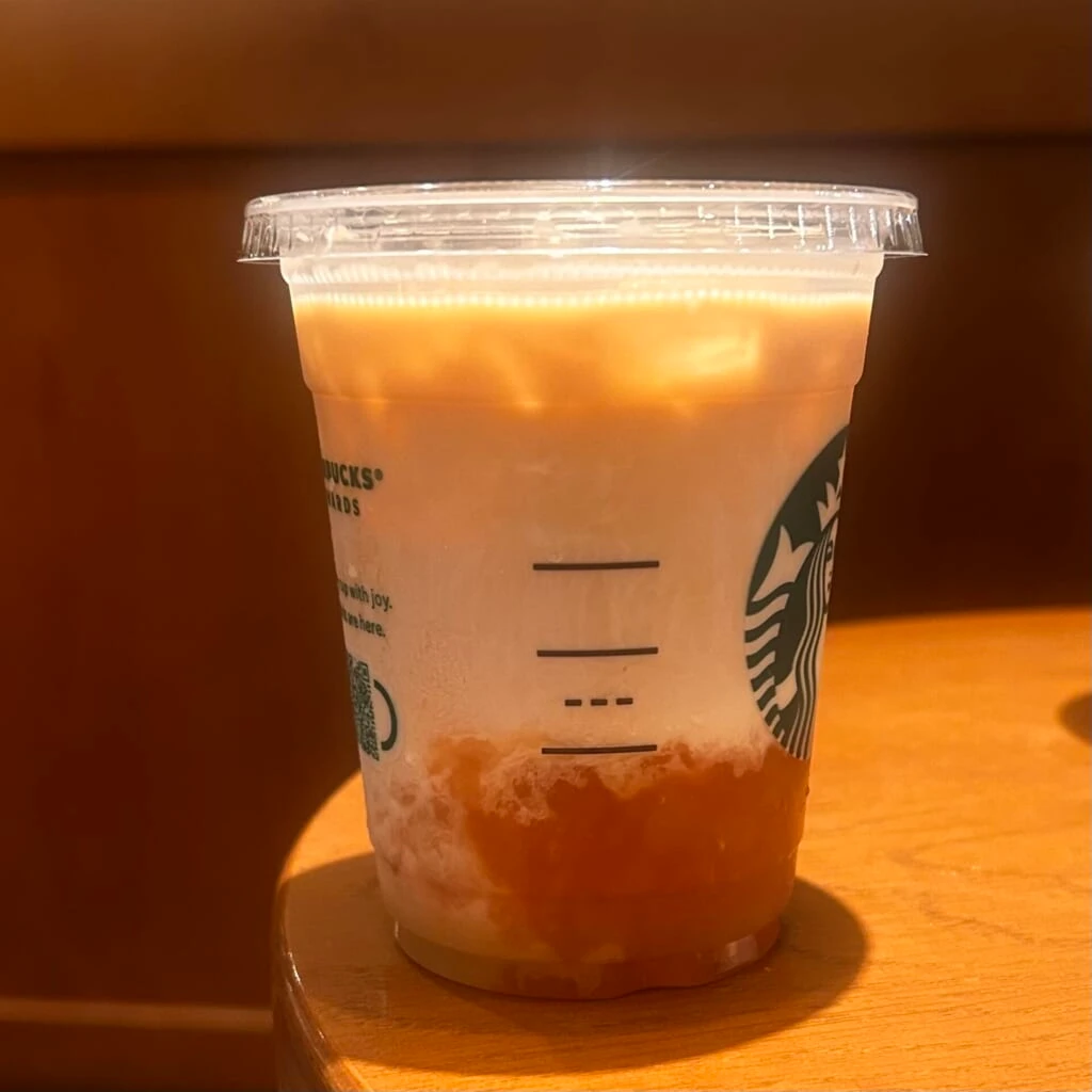 スタバ新作
桃
ティー