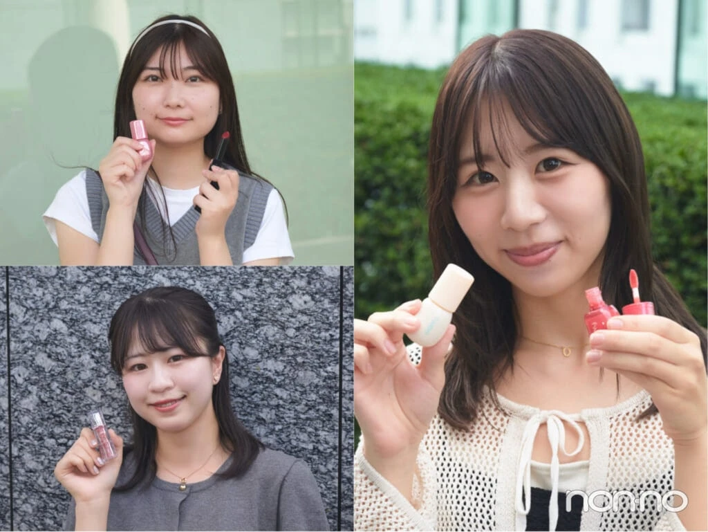 fweeとTIRTIRのリップを持った大学生エディターズ3人