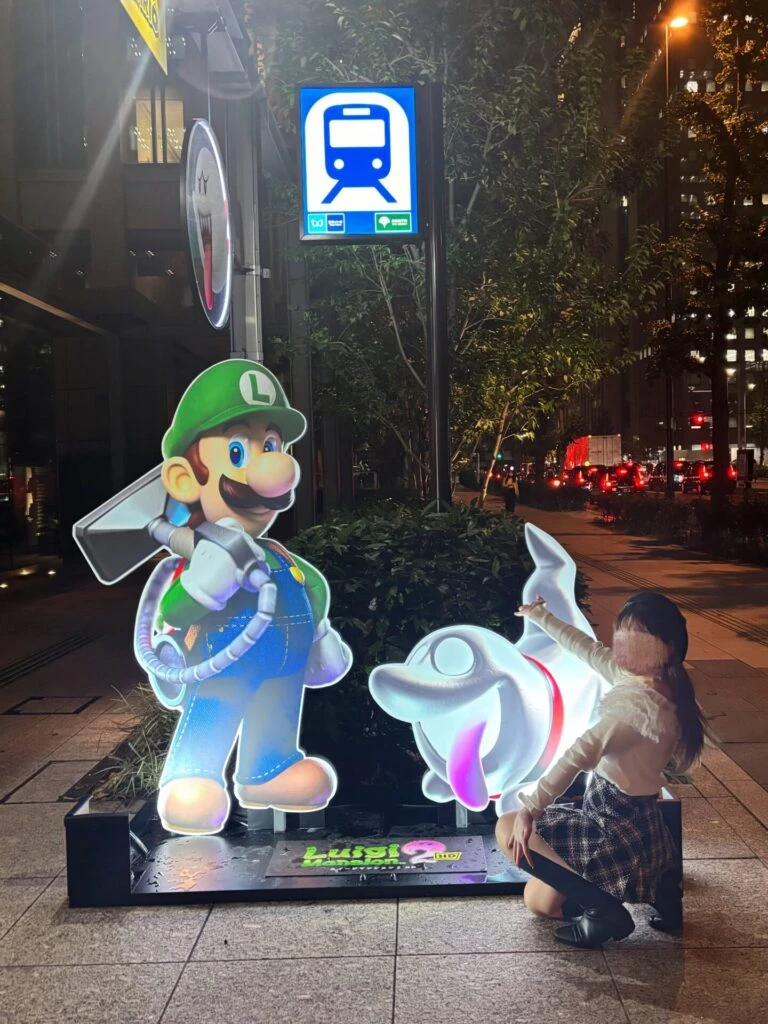 丸の内 イルミネーション 丸の内スクエア ルイージマンション ホーンテッドテラス