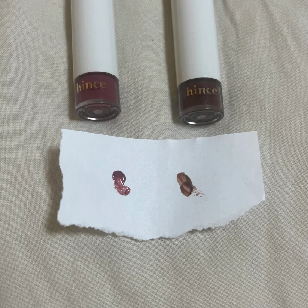 hinceリップ 色み