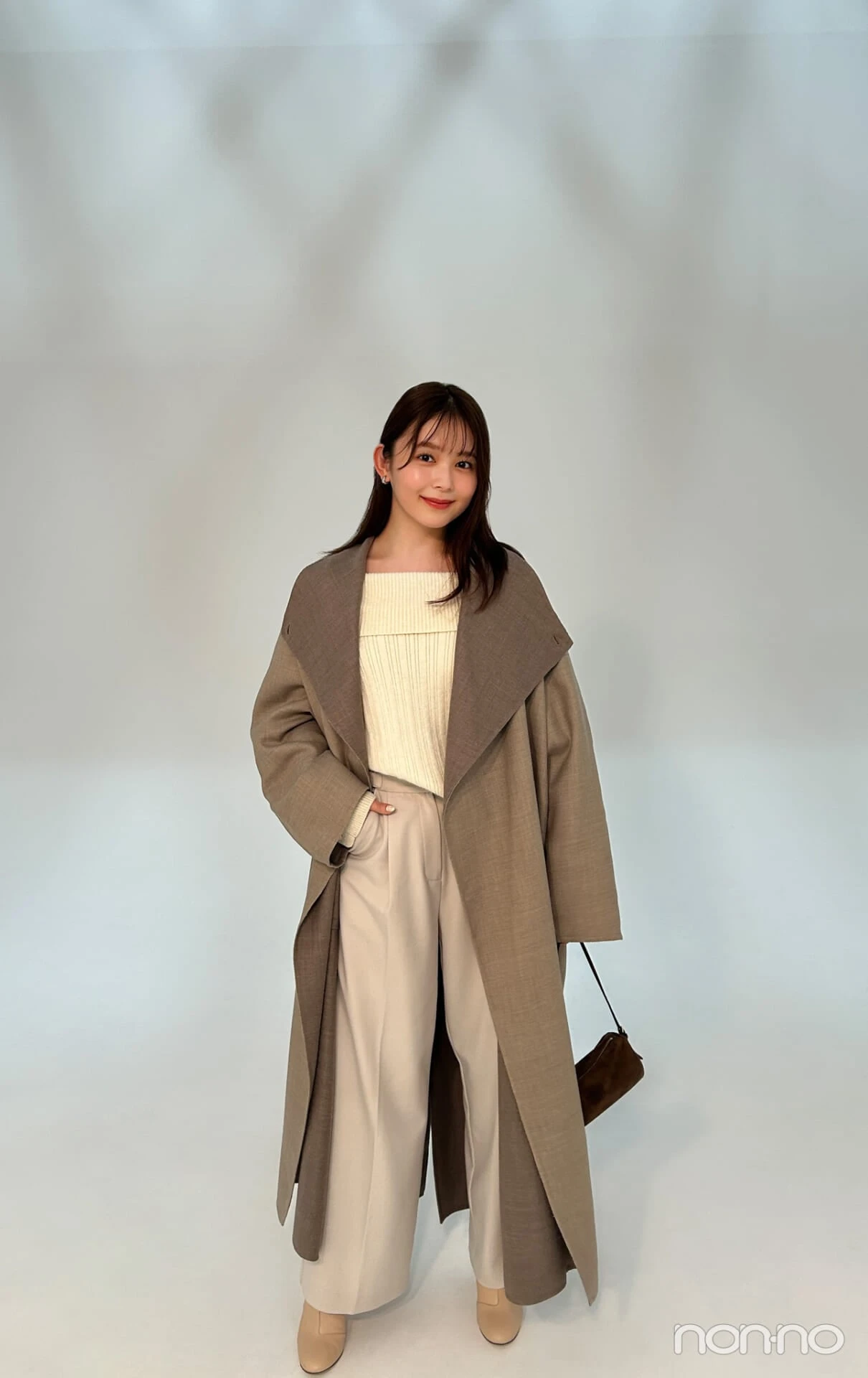 ノンノモデルの冬私服2026久間田琳加の全身