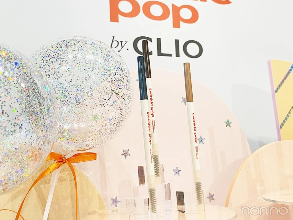 「twinkle pop by. CLIO(トゥインクルポップ バイ クリオ)」のスリムアイブロウペンシル(3種)