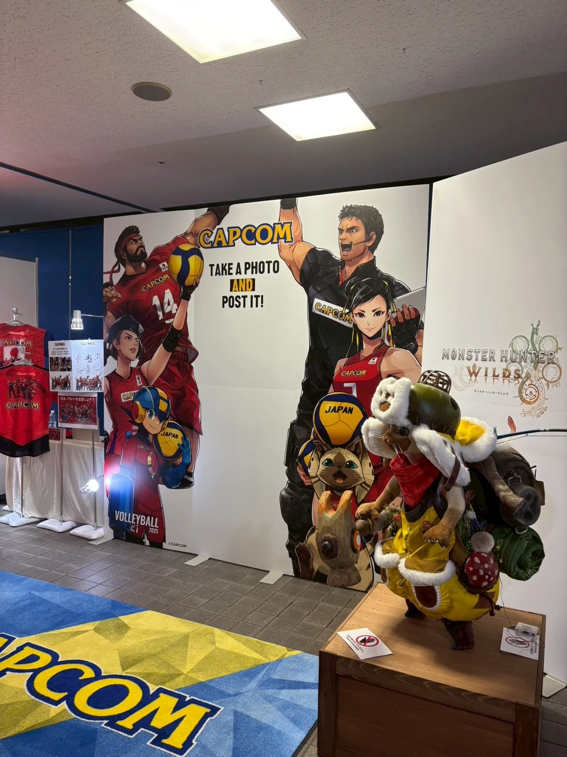 バレーボールCAPCOM企業ブース全体