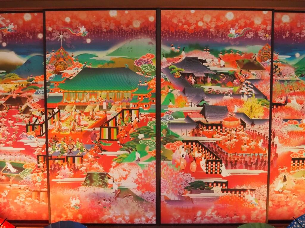 隨心院で展示されている極彩色梅匂小町絵図