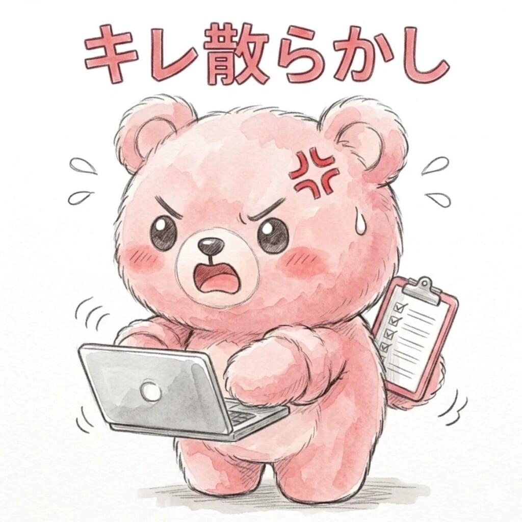キレ散らかし