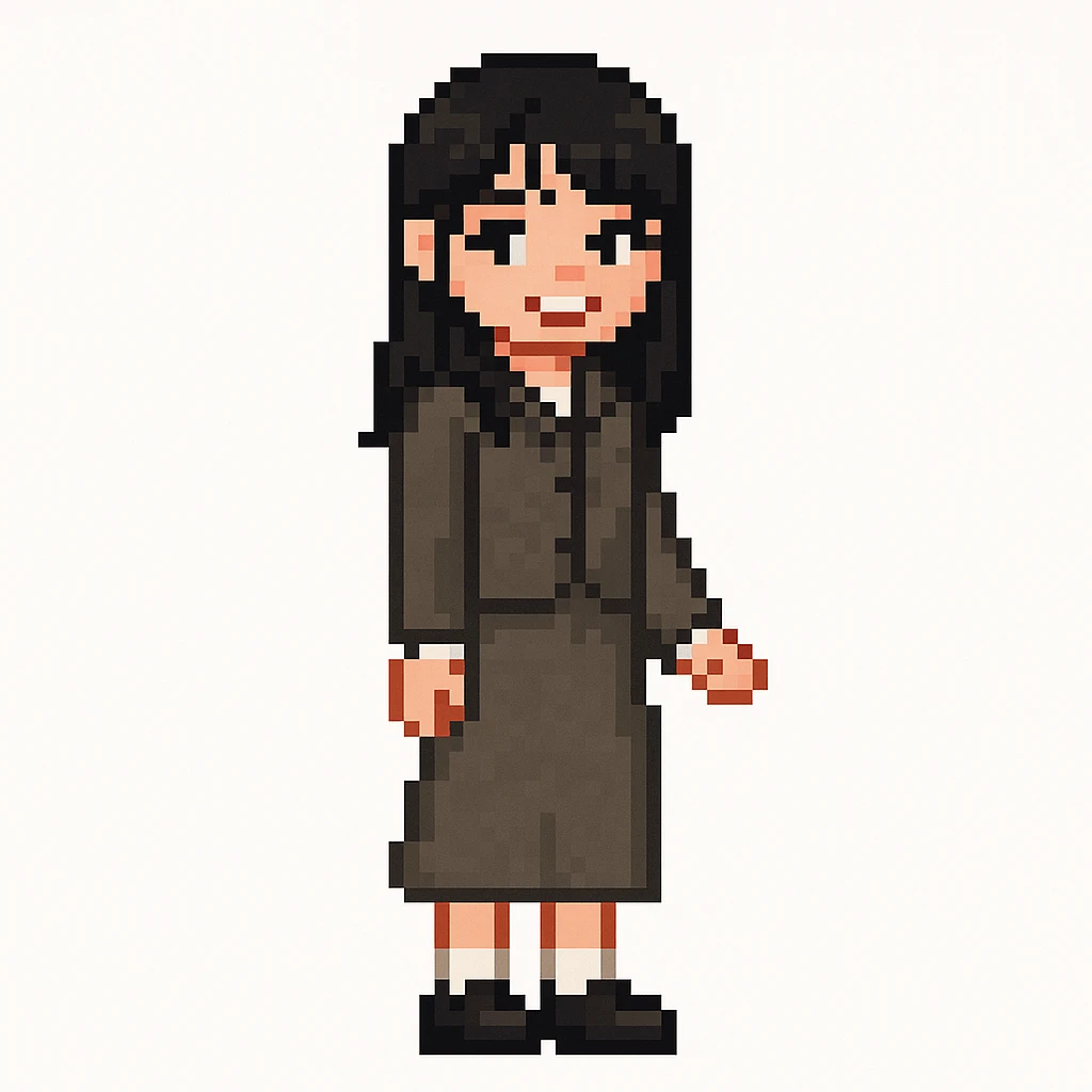 ドット絵 チャットGPT グレー セットアップ