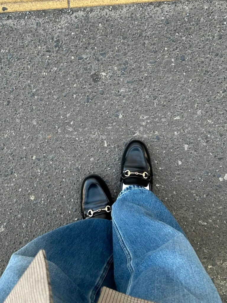 黒ローファー写真