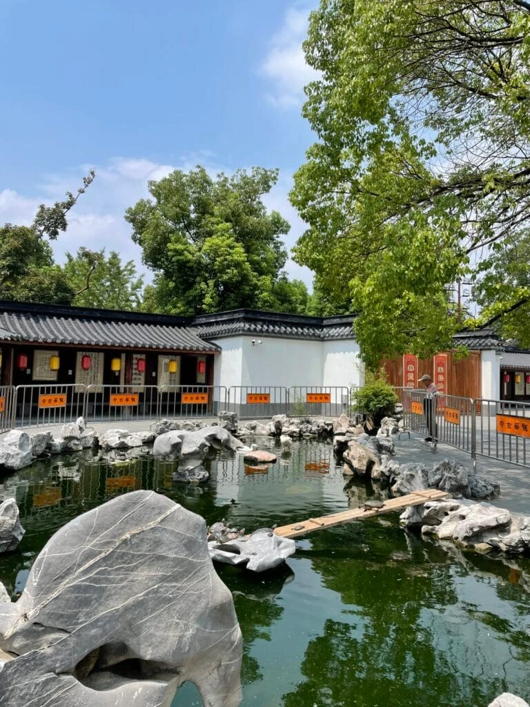 上海　龍華寺　池　亀