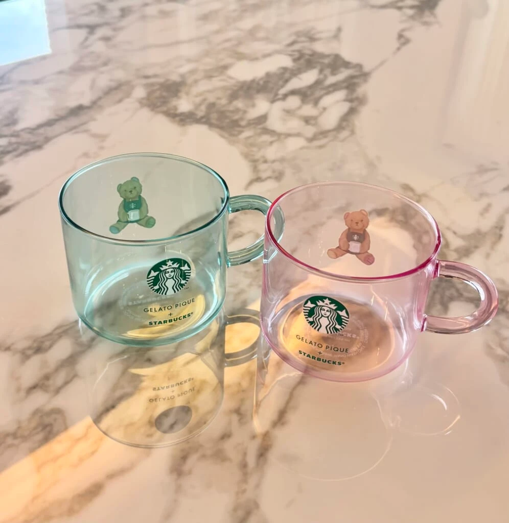 グラスマグカップ2種類