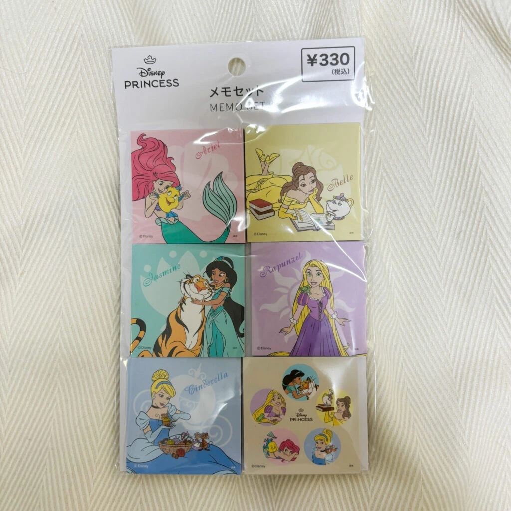ディズニープリンセス／メモセット６Ｐ
