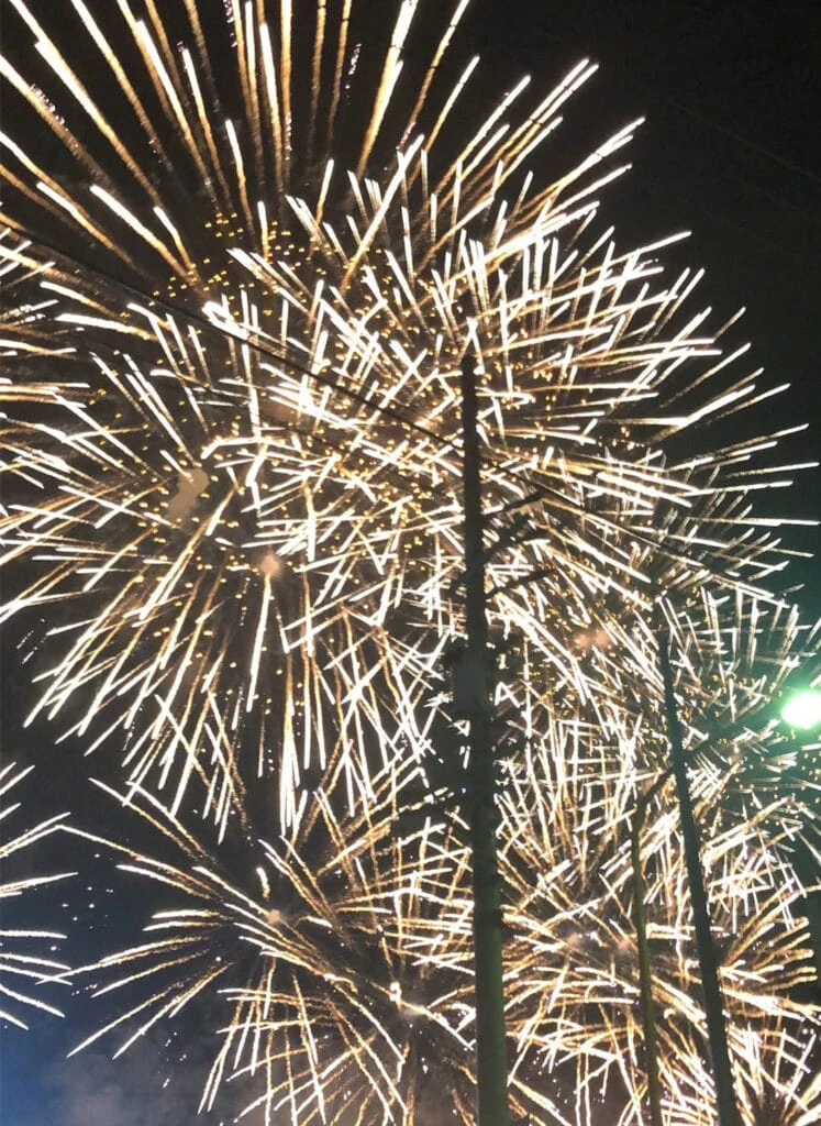 諏訪湖祭湖上花火大会、2019年の打ち上げの様子