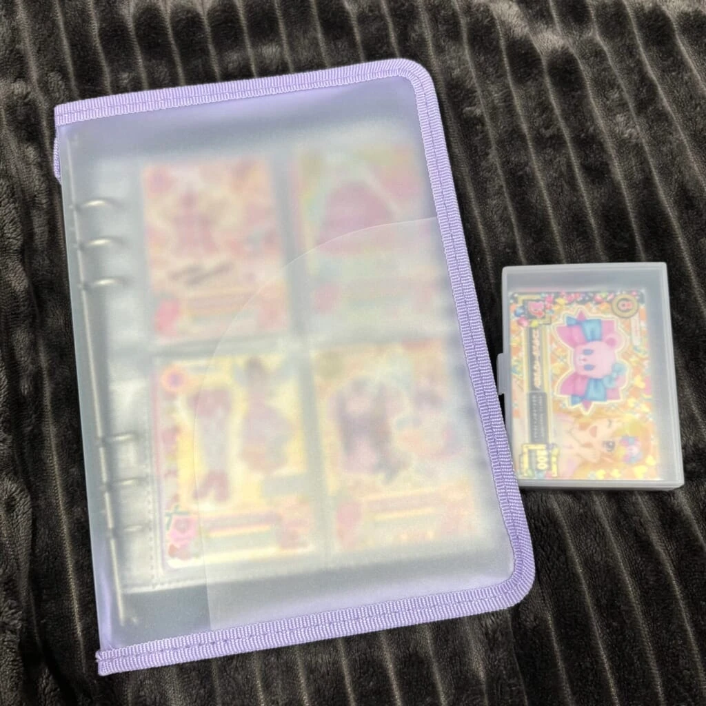 ダイソーで購入した6リングファイルとプチプラケース