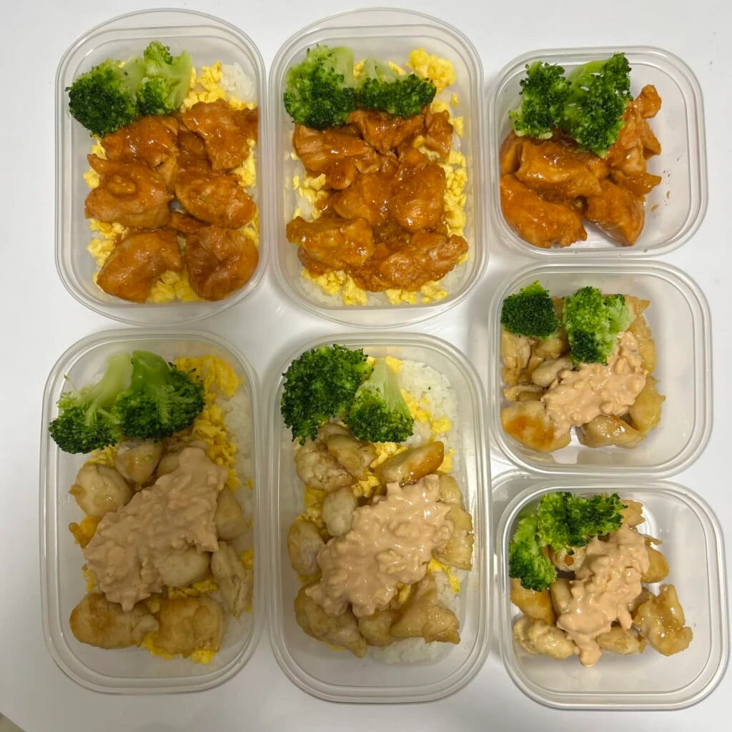 完全に冷ましてから冷凍する7食分の作り置き弁当