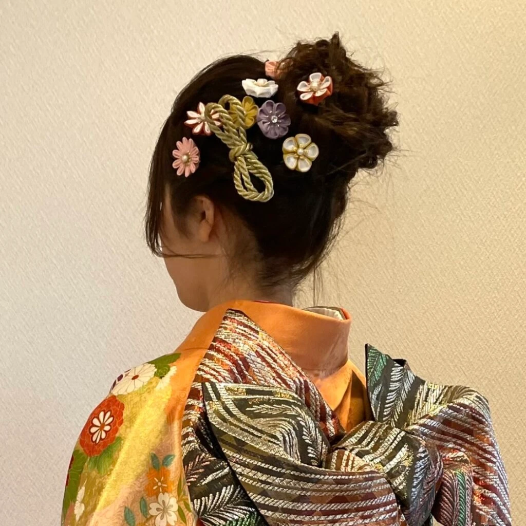 成人式 ヘアアレンジ お団子