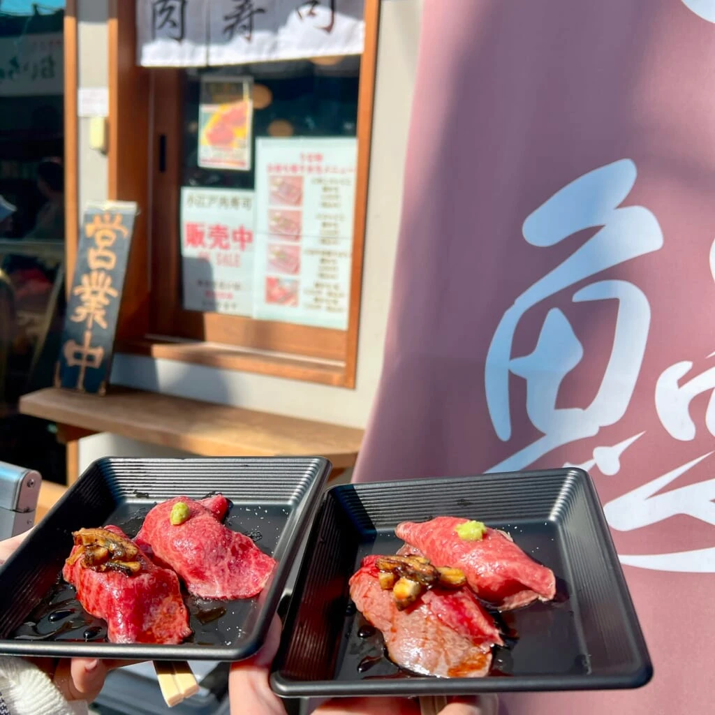 肉と鰻 うな時:肉寿司
