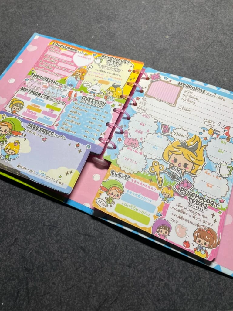 プロフ帳 項目 平成 女児 アイテム