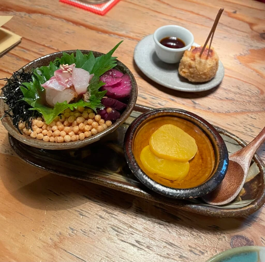 京都 裏スタンド 串揚げ 焼売 真鯛の出汁茶漬け