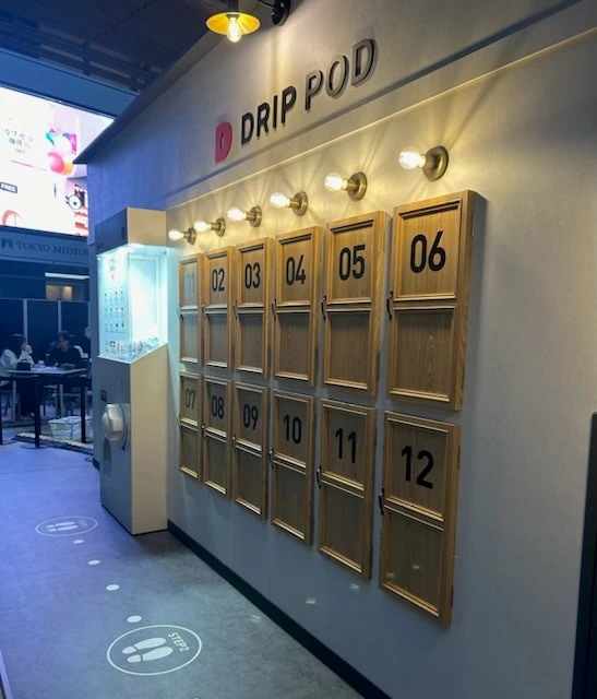 カプセル珈琲店の様子