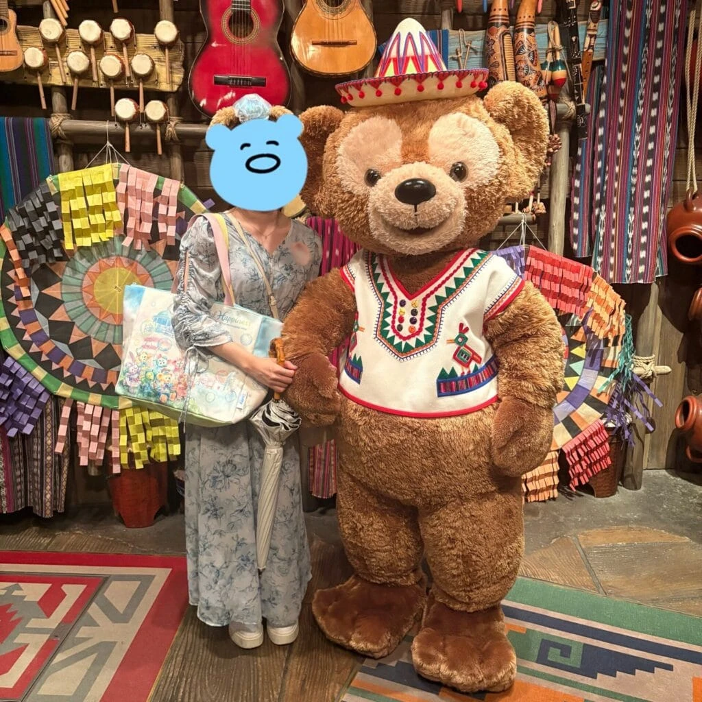 ダッフィーとのキャラクターグリーティング