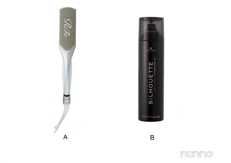 韓国っぽくびれ巻きに使ったヘアアイロン&スタイリング剤