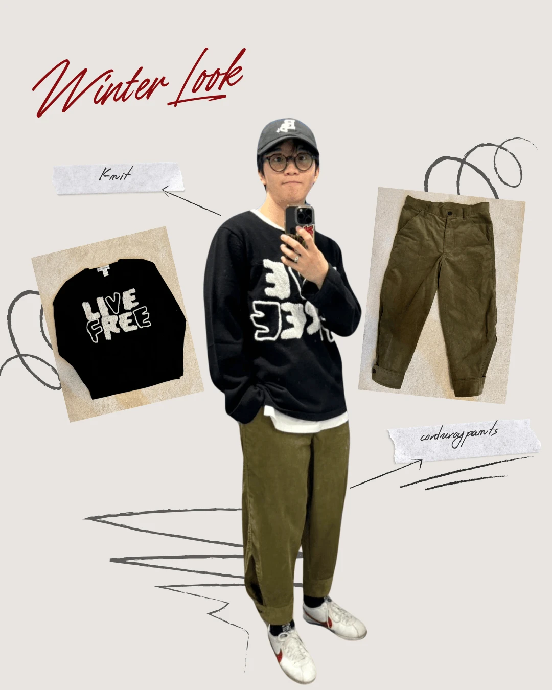 友野一希さんのCOMME des GARÇONS SHIRTの着こなし