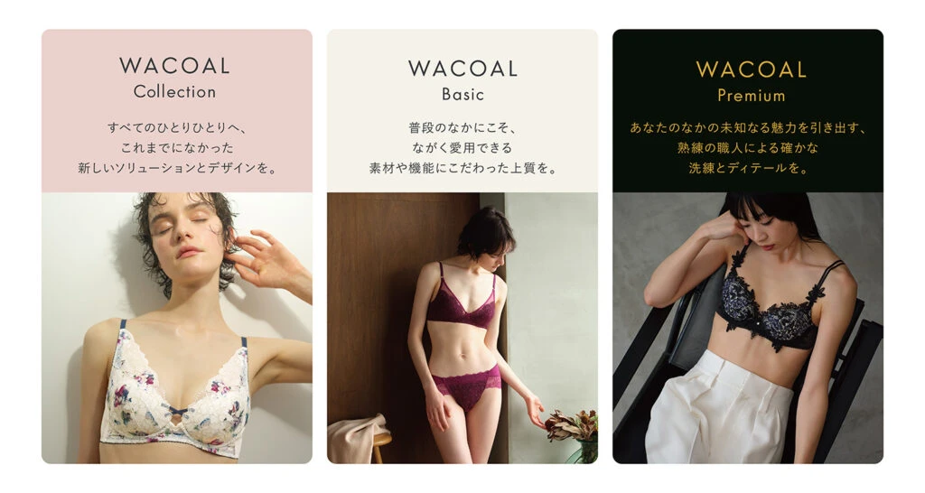 ワコール 3つの商品群