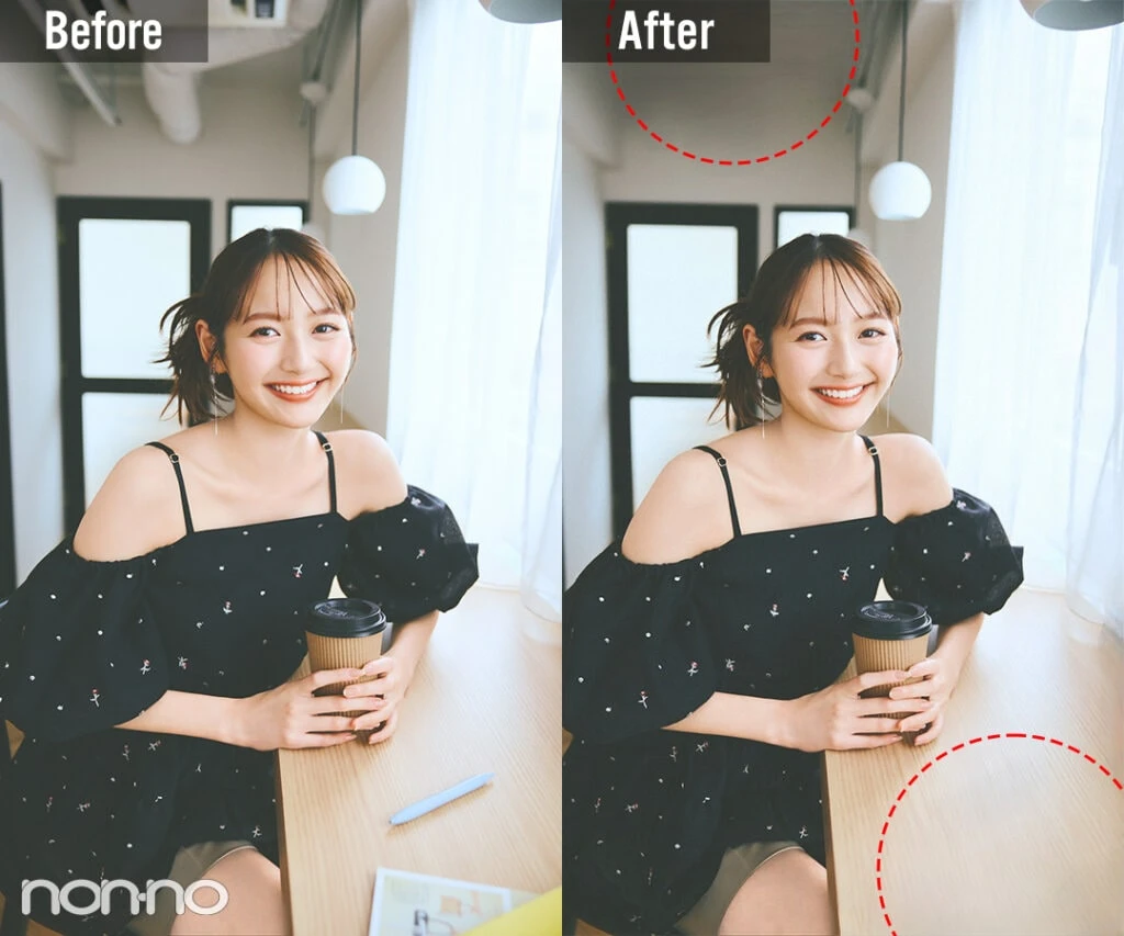 加藤栞　Surfaceペイント機能　before、after