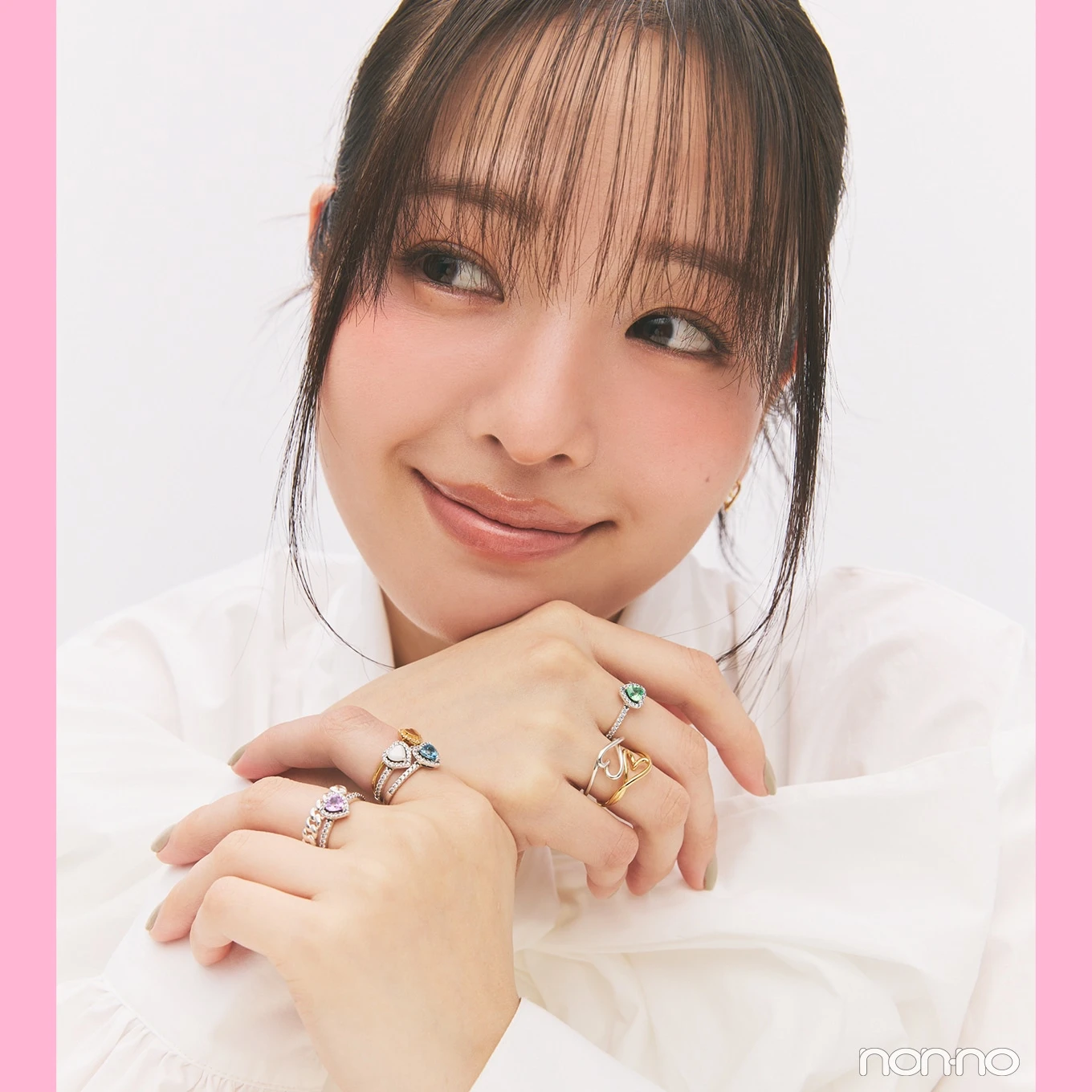 横田真悠 表情豊かなリングを自由にミックス