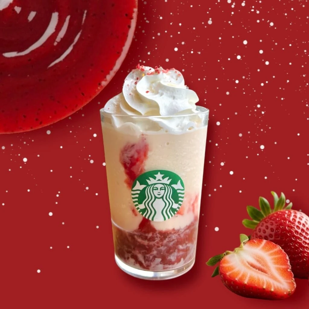 ストロベリー & ジョイフルメドレー ティー フラペチーノ