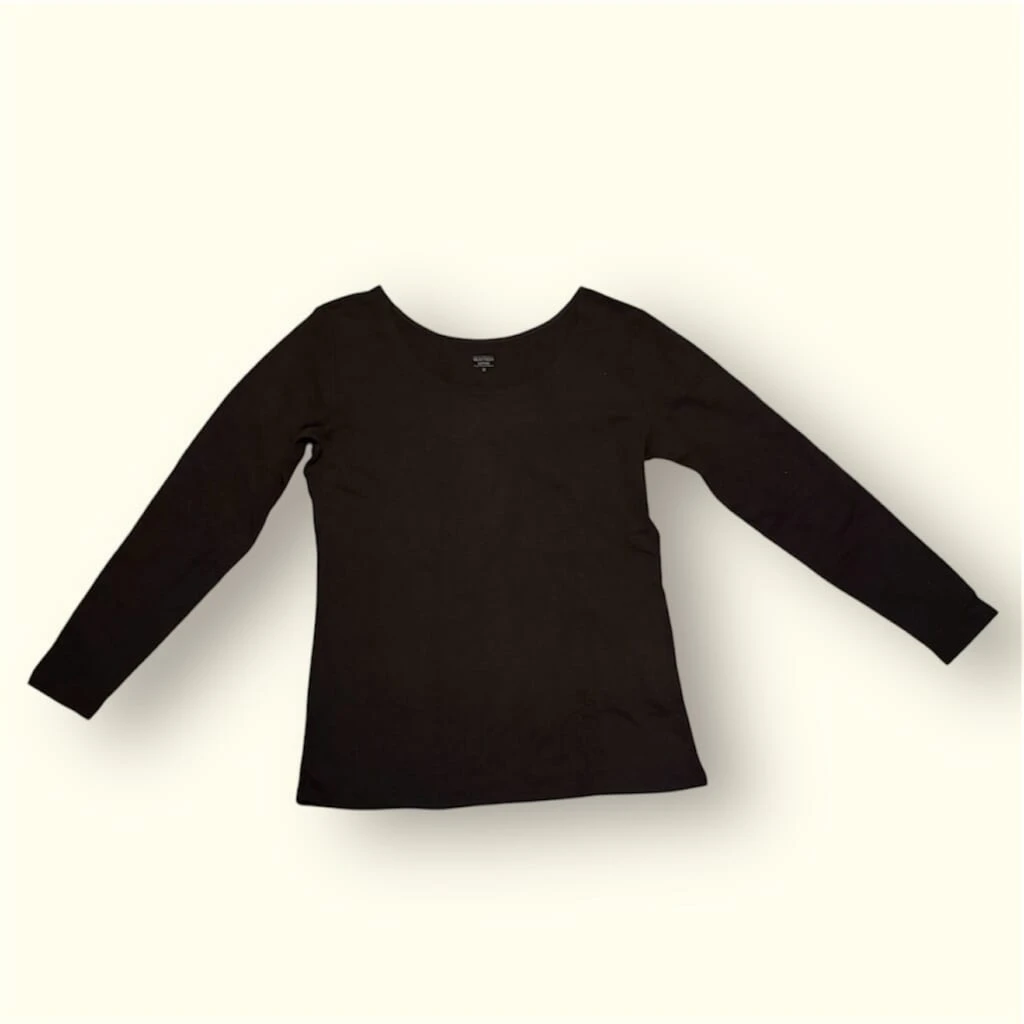 極暖ヒートテックコットンUネックT/8分袖
BLACK
