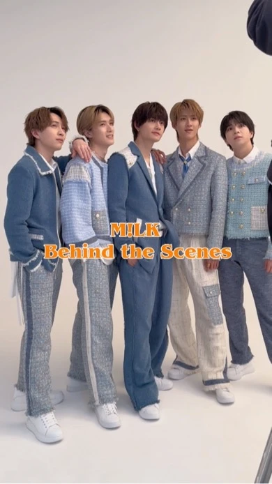 M!LKの撮影メイキング動画のサムネイル