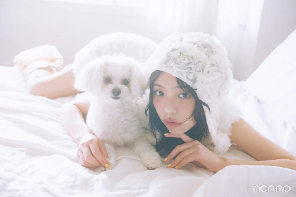 菊地姫奈のひなでぃぐ。第12回愛犬と並ぶショット