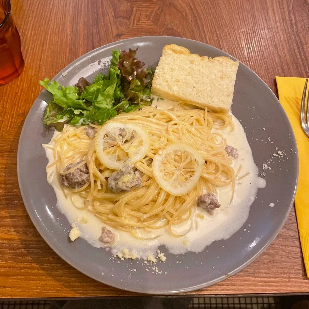 goo ITALIANO 渋谷本店 スパゲッティ サルシッチャのレモンクリームソース ¥1,400