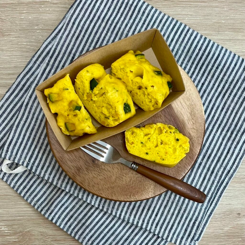 無印米粉のパンケーキでつくる蒸しパンアレンジ2かぼちゃ