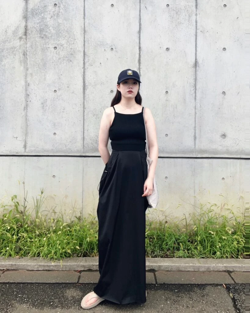 【黒ワンピコーデ2】お洒落で快適が叶う、夏イベ全制覇コーデ