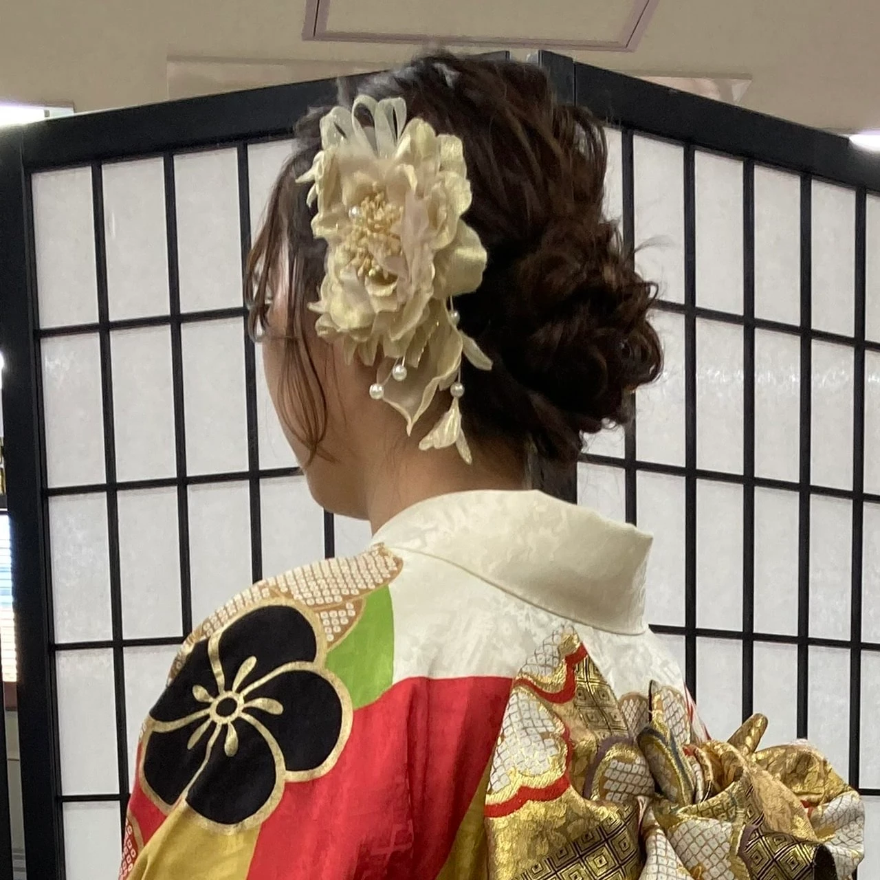 成人式前撮りヘア シニヨン