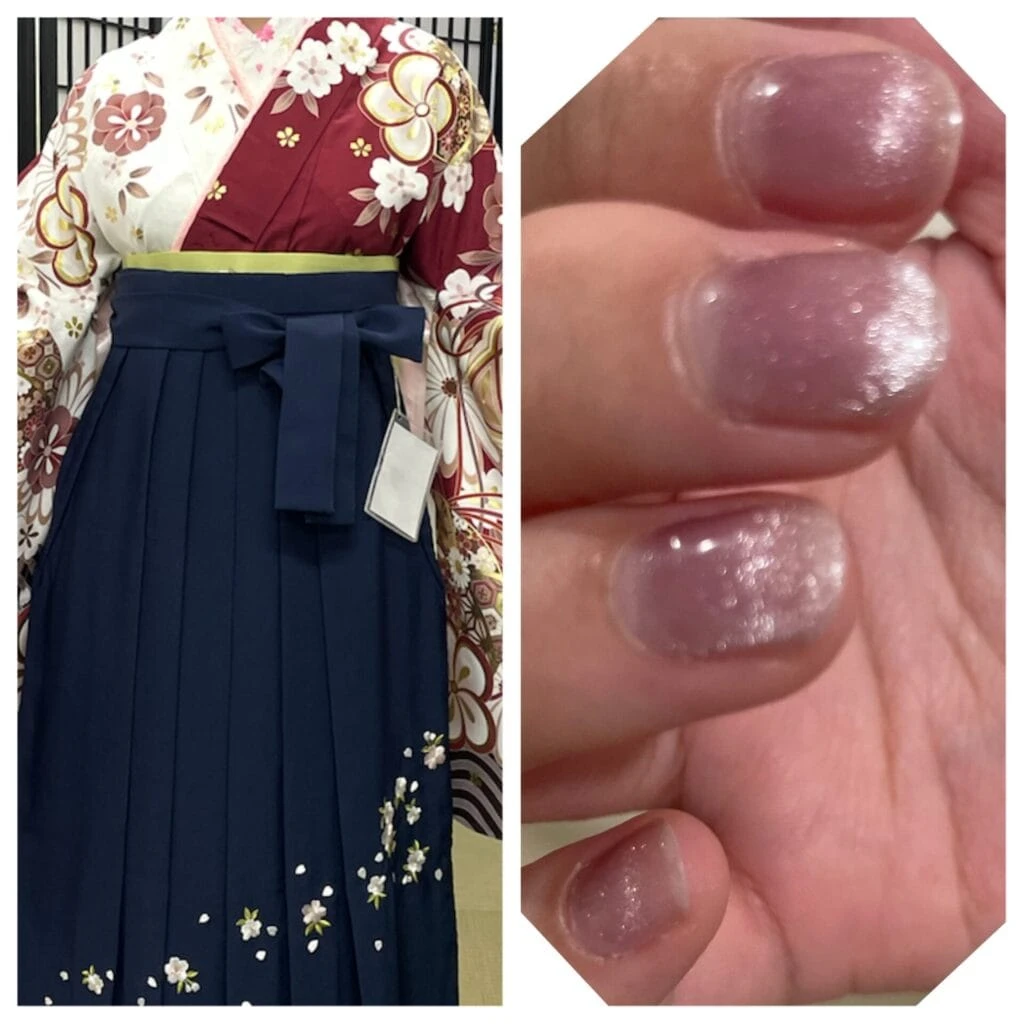 卒業式前撮り セルフネイル