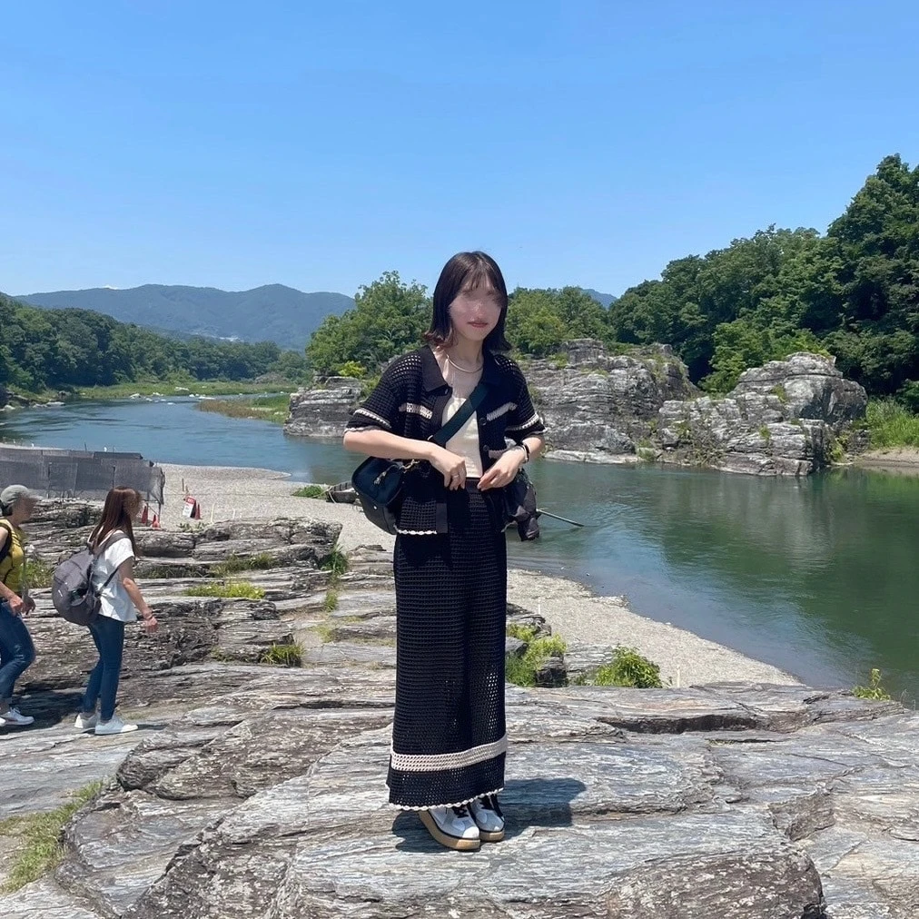 秩父長瀞　岩畳　大学生旅行