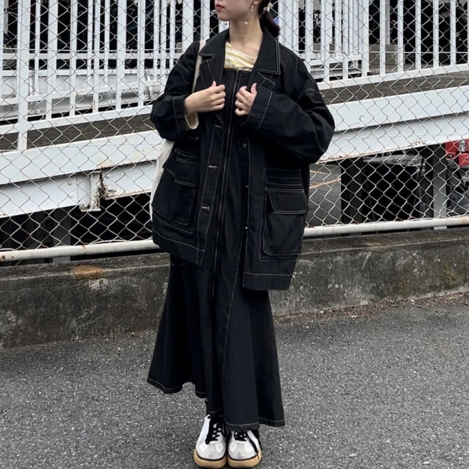 最高気温20~25℃の秋コーデ デニムジャケット