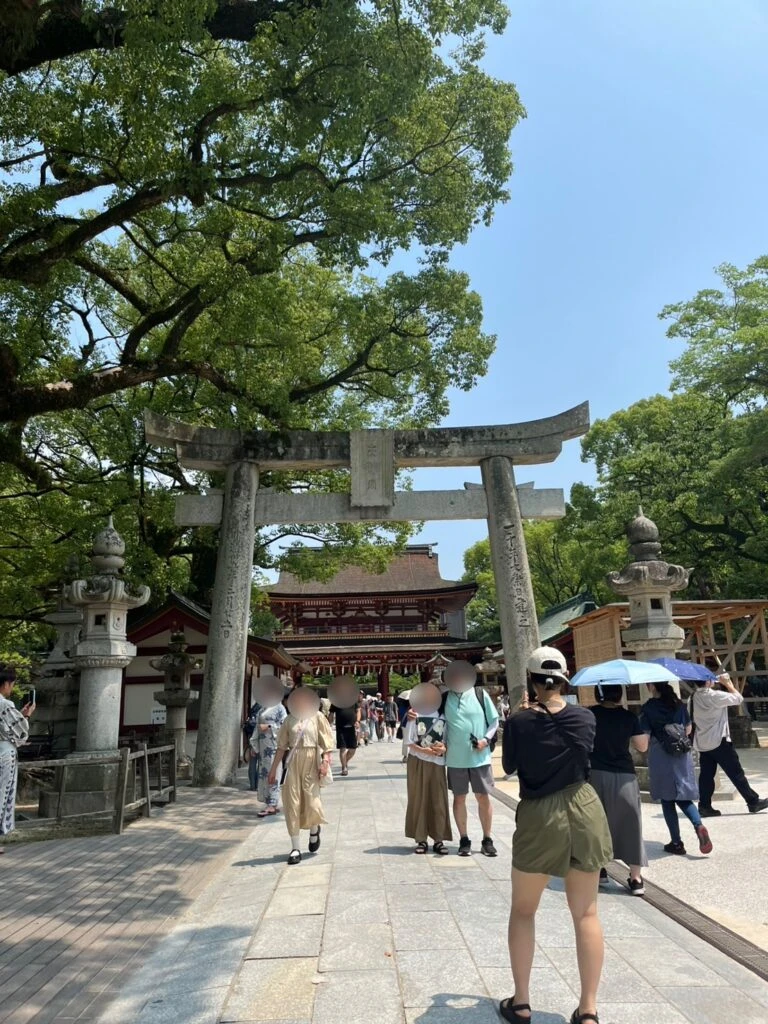 大宰府 夏 暑い