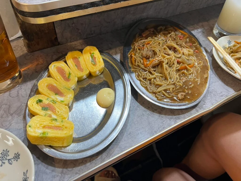 屋台飯 明太卵焼き 焼きラーメン 小金ちゃん