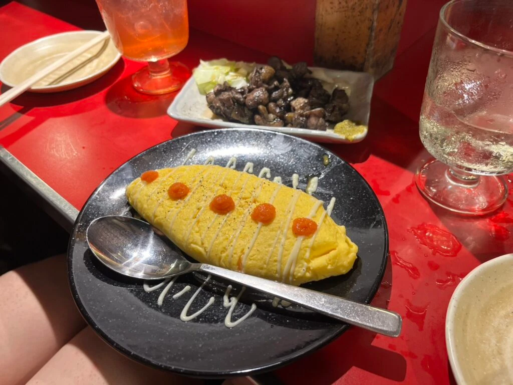 博多　屋台　めんたい卵焼き