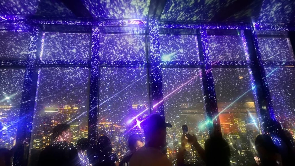 東京タワー　イルミネーション　流れ星