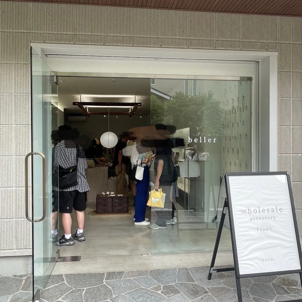 アクセサリーショップbeller店外写真　non-no大学生エディターズ　