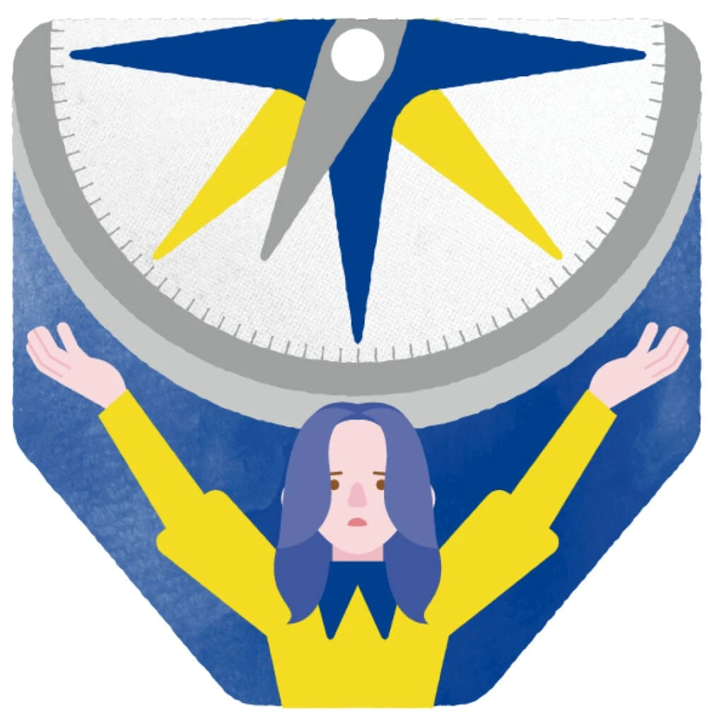 銀の羅針盤座イラスト