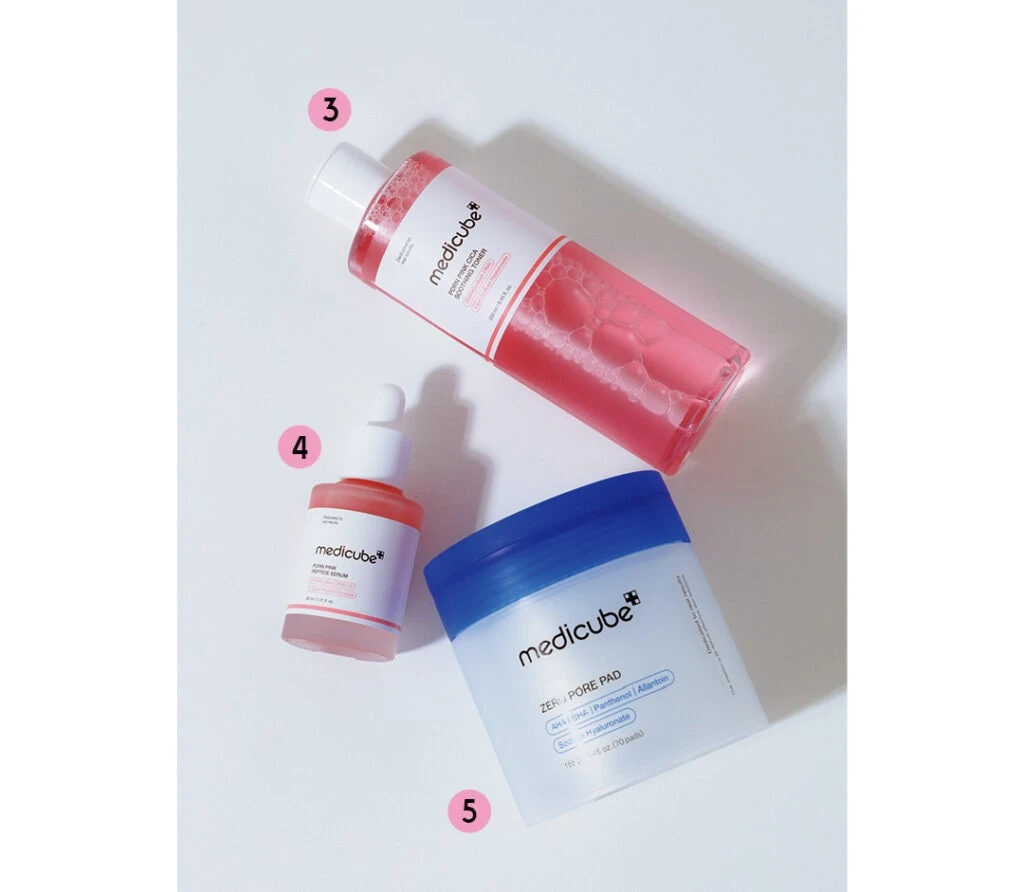 medicube
PDRN ピンクトナー＆同 ピンクアンプル&ゼロ毛穴パッド