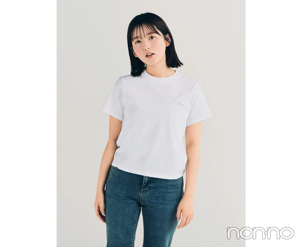 マルディメクルディSLIM TSHIRT ESSENTIAL Tシャツ着用写真
