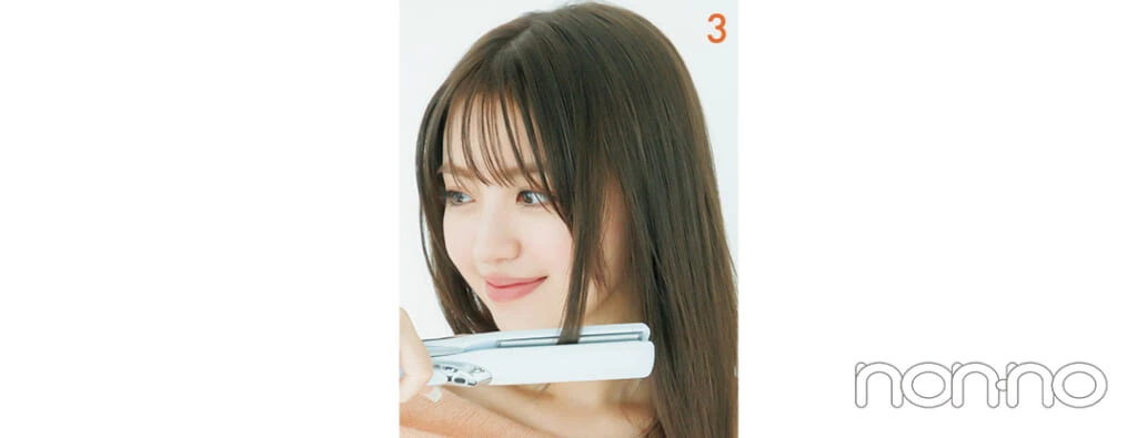 香音のストレートアイロンアレンジプロセスカット1-4