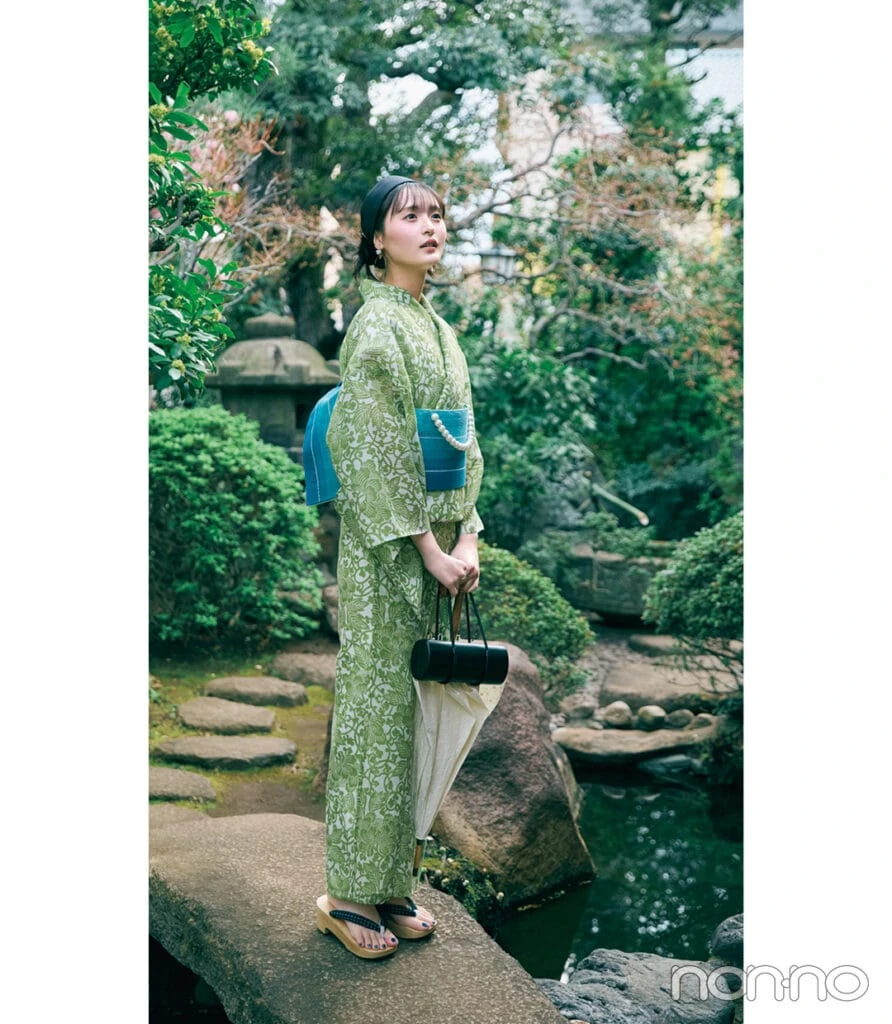 遠藤さくらの浴衣花火大会コーデ
